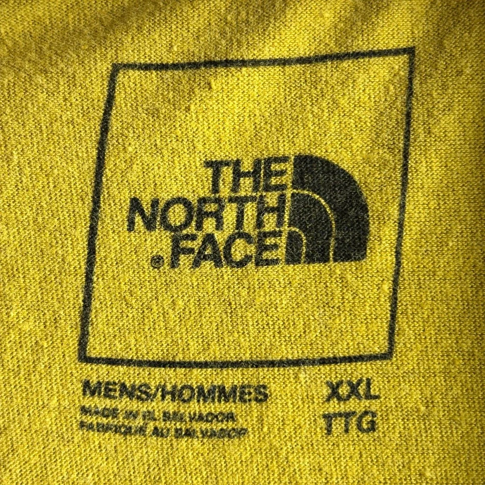The North Face Mens XXL Yellow Joshua Tree Desert Graphic T-Shirt‎ Short Sleeve